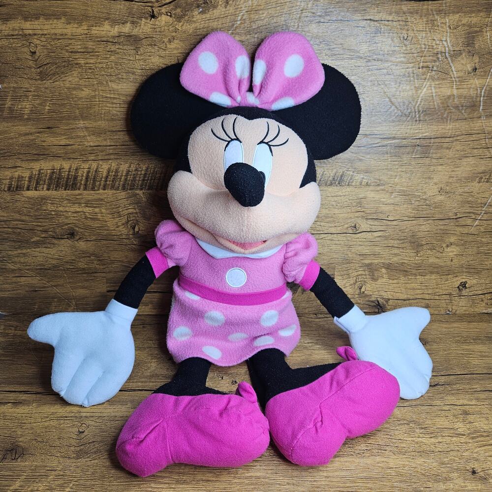 Disney Minnie Mouse 24" Large Jumbo Just Play PLUSH Stuffed Animal Pink Toys